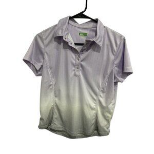 Tail Tech Golf Womens Purple Ombré Polo Shirt Size S Stretchy Athletic